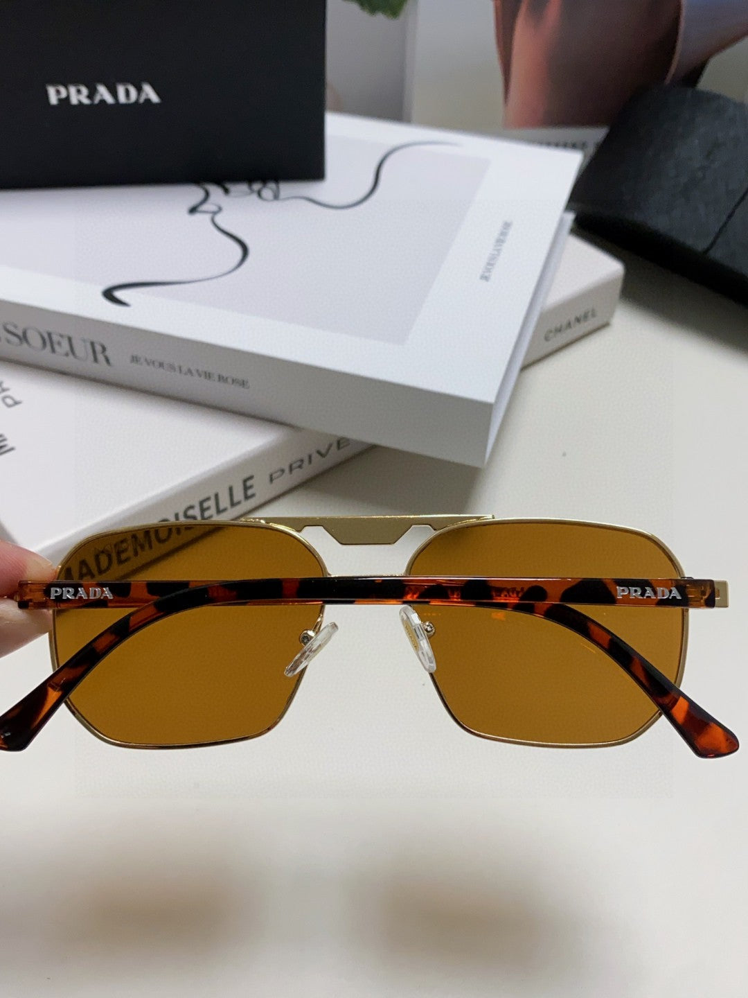 Prada Fashion Brown Lens Sunglasses for Men - 398897 - detail image 6