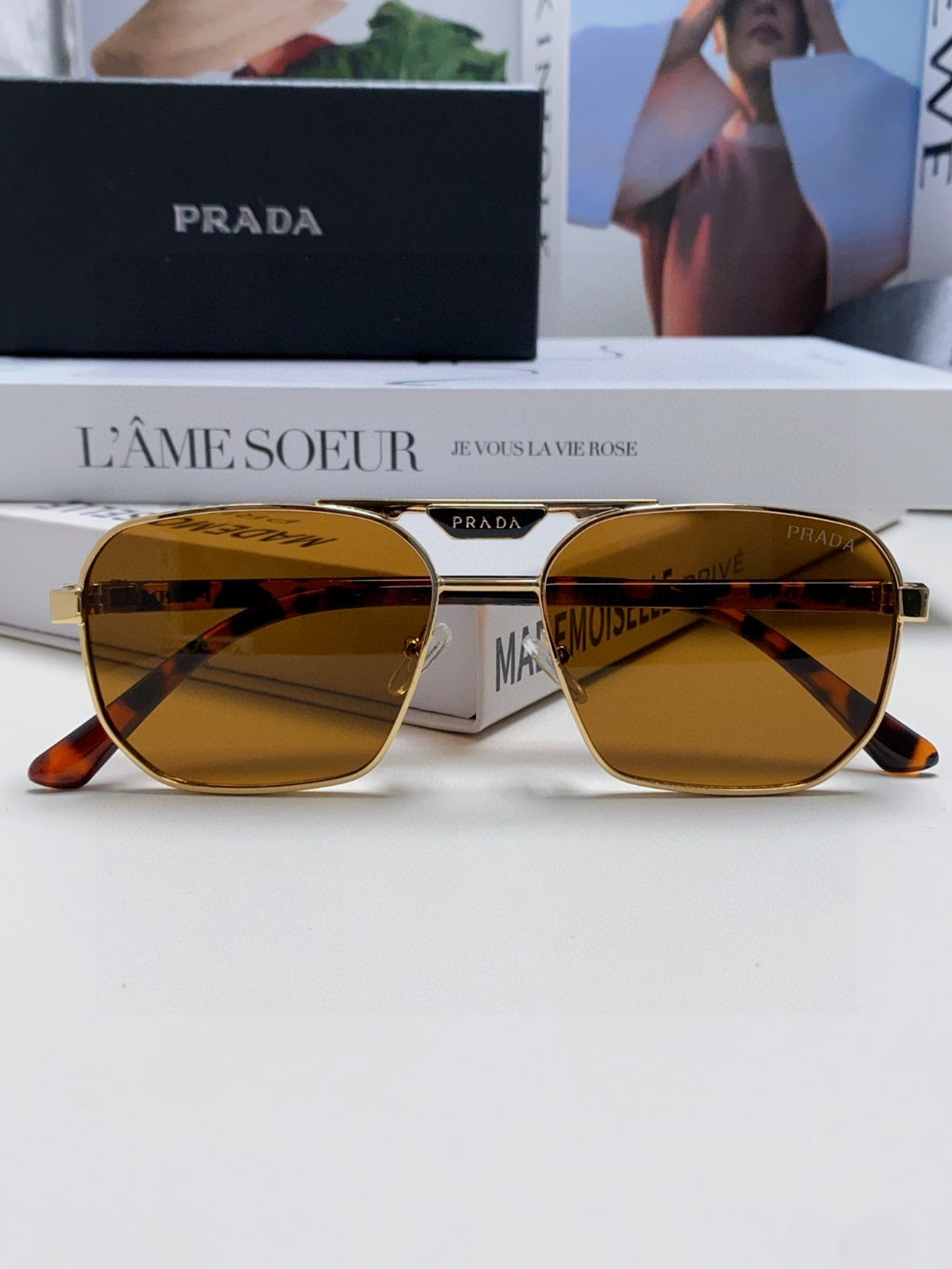 Prada Fashion Brown Lens Sunglasses for Men - 398897 - detail image 8