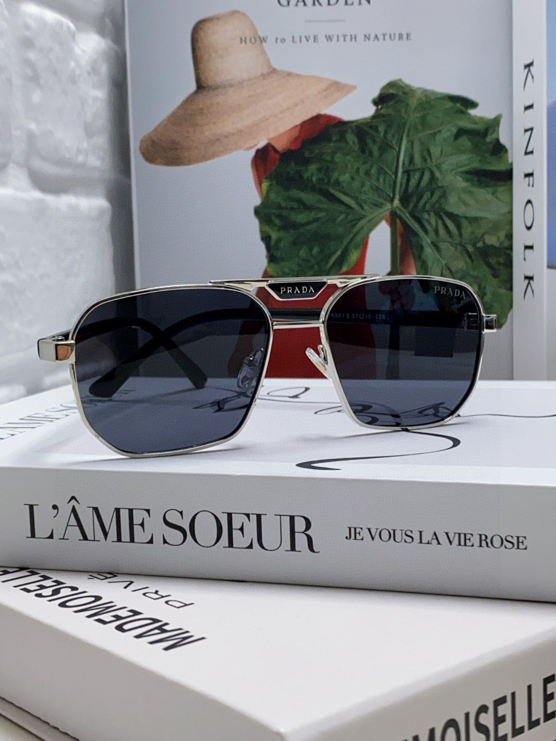 Prada Fashion Blue Lens Sunglasses for Men - 398898