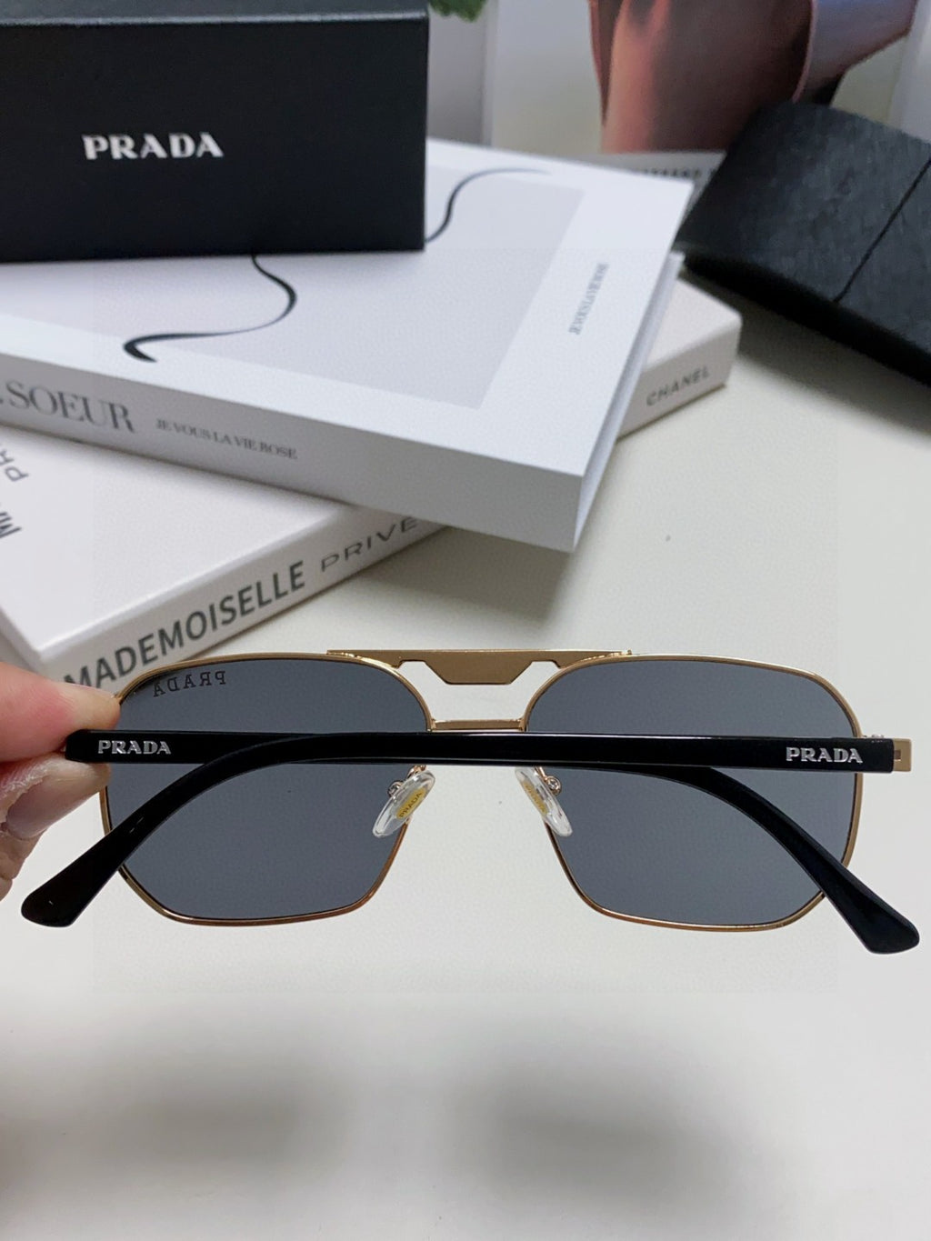 Prada Fashion Blue Lens Sunglasses for Men - 398899 - detail image 3