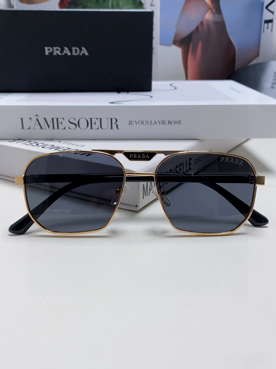 Prada Fashion Blue Lens Sunglasses for Men - 398899 - detail image 5