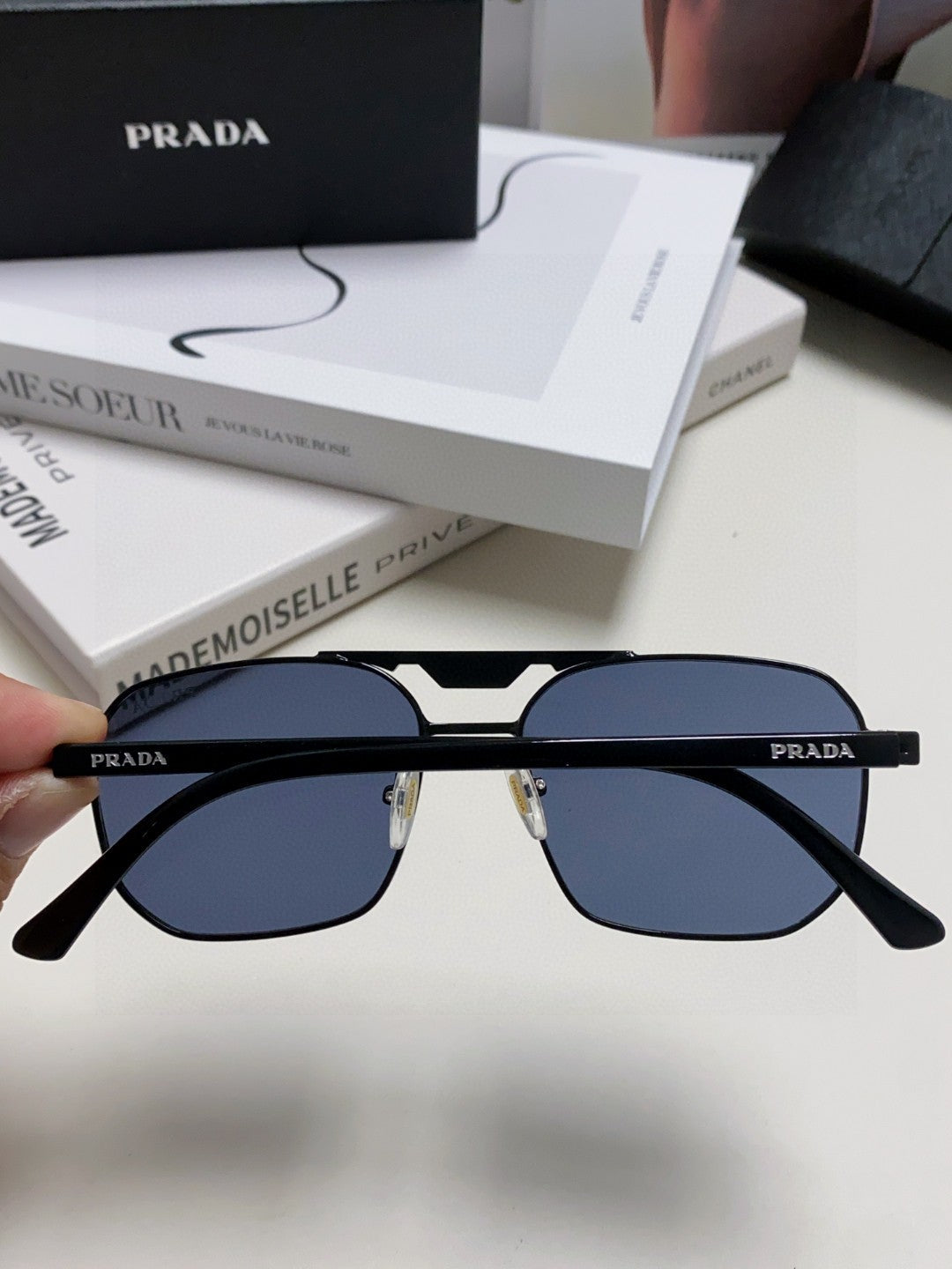 Prada Fashion Black Lens Sunglasses for Men - 398900 - detail image 6