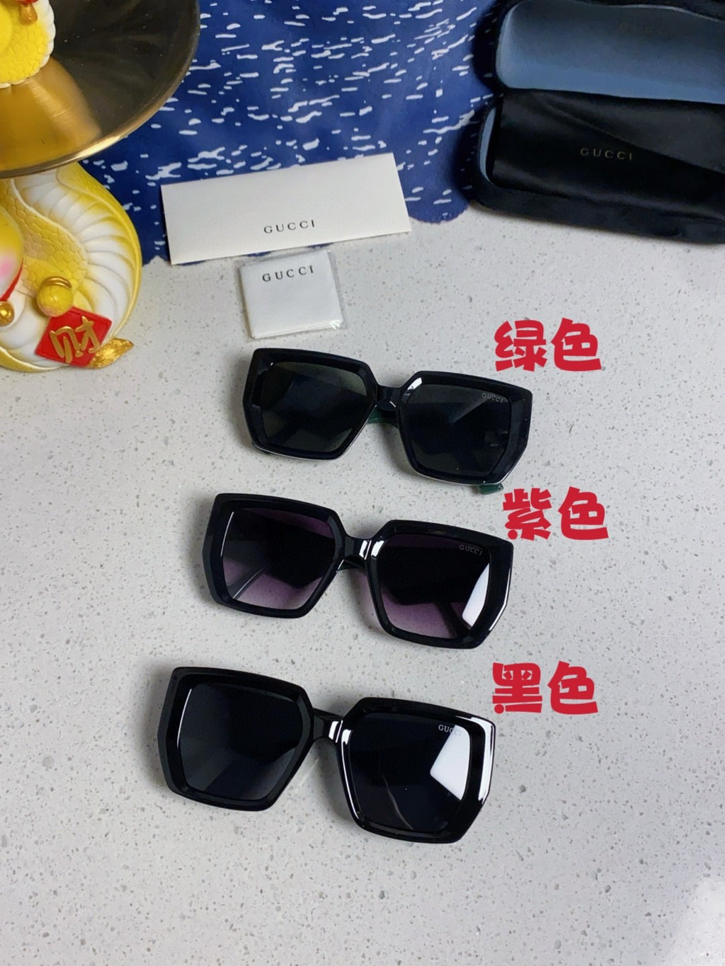 Gucci Oversized Brown Lens Sunglasses for Men & Women - 398373 - detail image 13