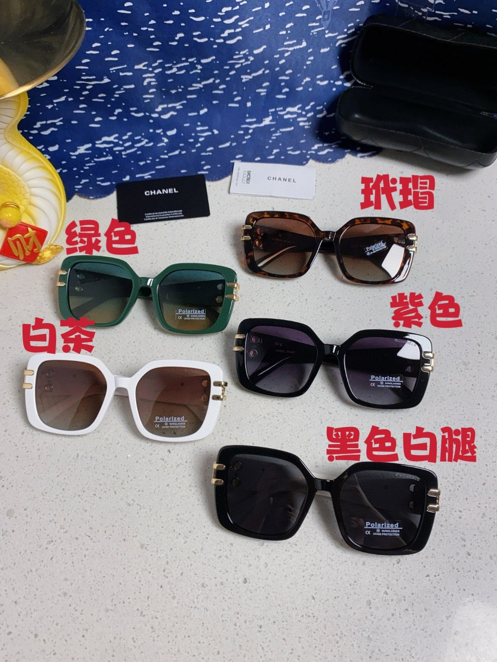 Chanel Oversized Silver Lens Sunglasses for Men & Women - 398611 - detail image 12