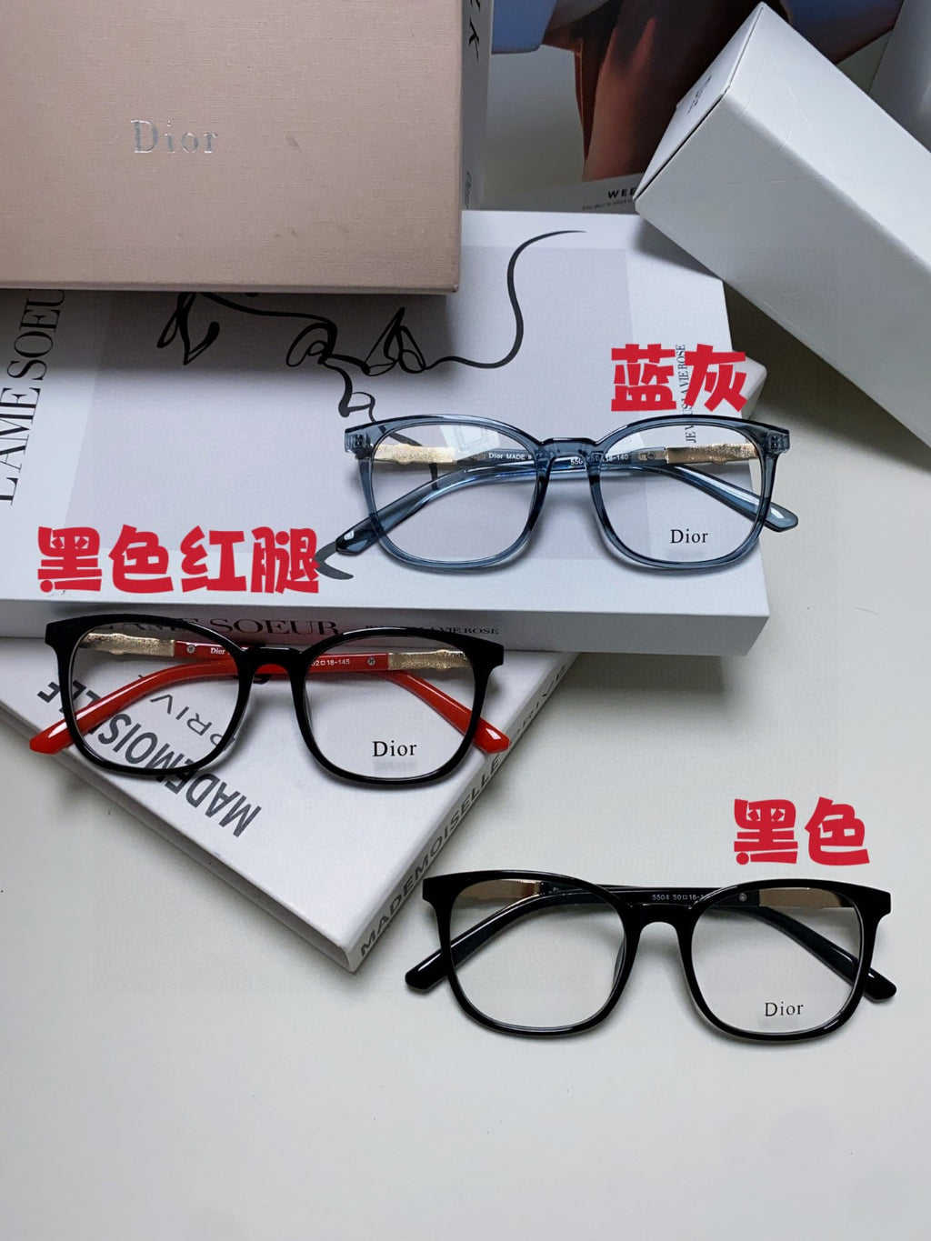 Dior Square Gray Lens Sunglasses for Men & Women - 398710 - detail image 9