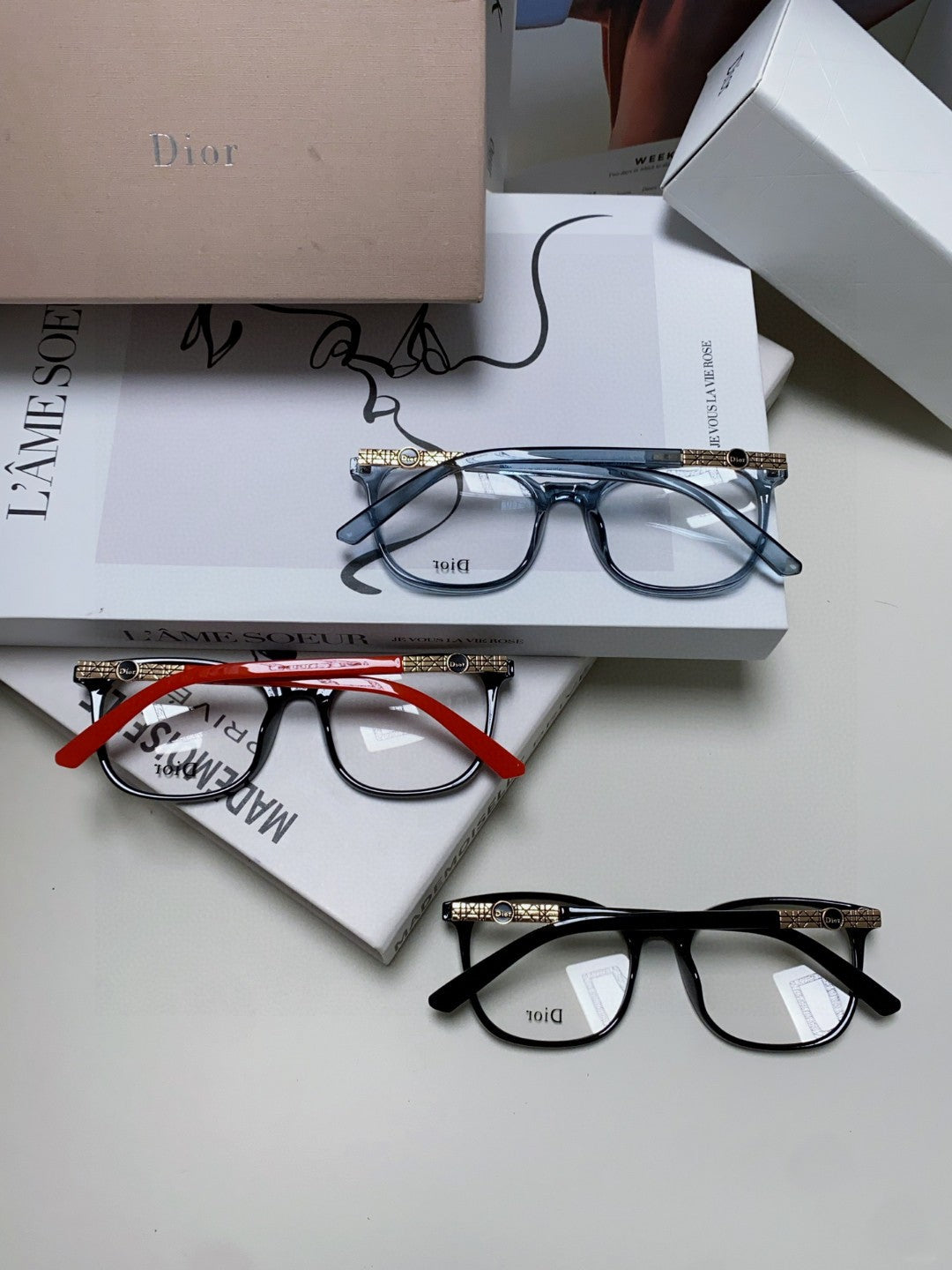 Dior Square Gray Lens Sunglasses for Men & Women - 398710 - detail image 8