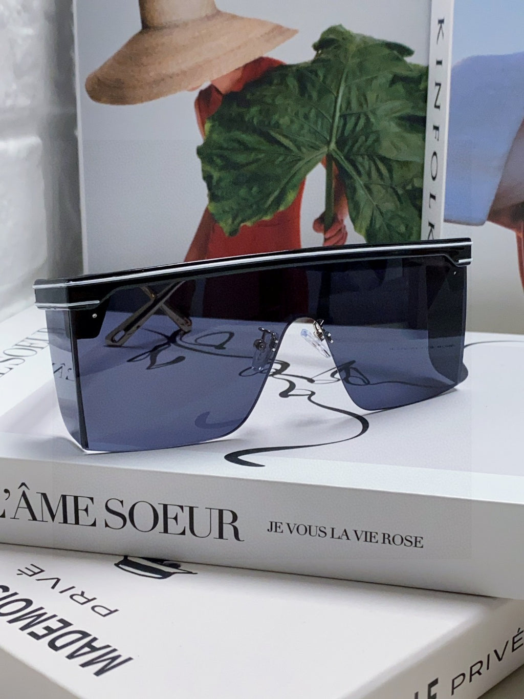 Dior Oversized Gold Lens Sunglasses for Men & Women
