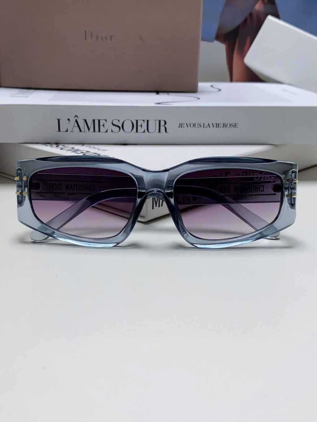 Dior Square Gray Lens Sunglasses for Men & Women - 398715 - detail image 6