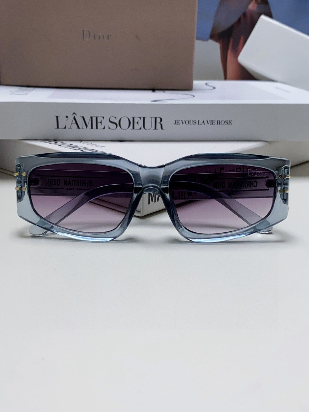 Dior Square Gray Lens Sunglasses for Men & Women - 398715 - detail image 6