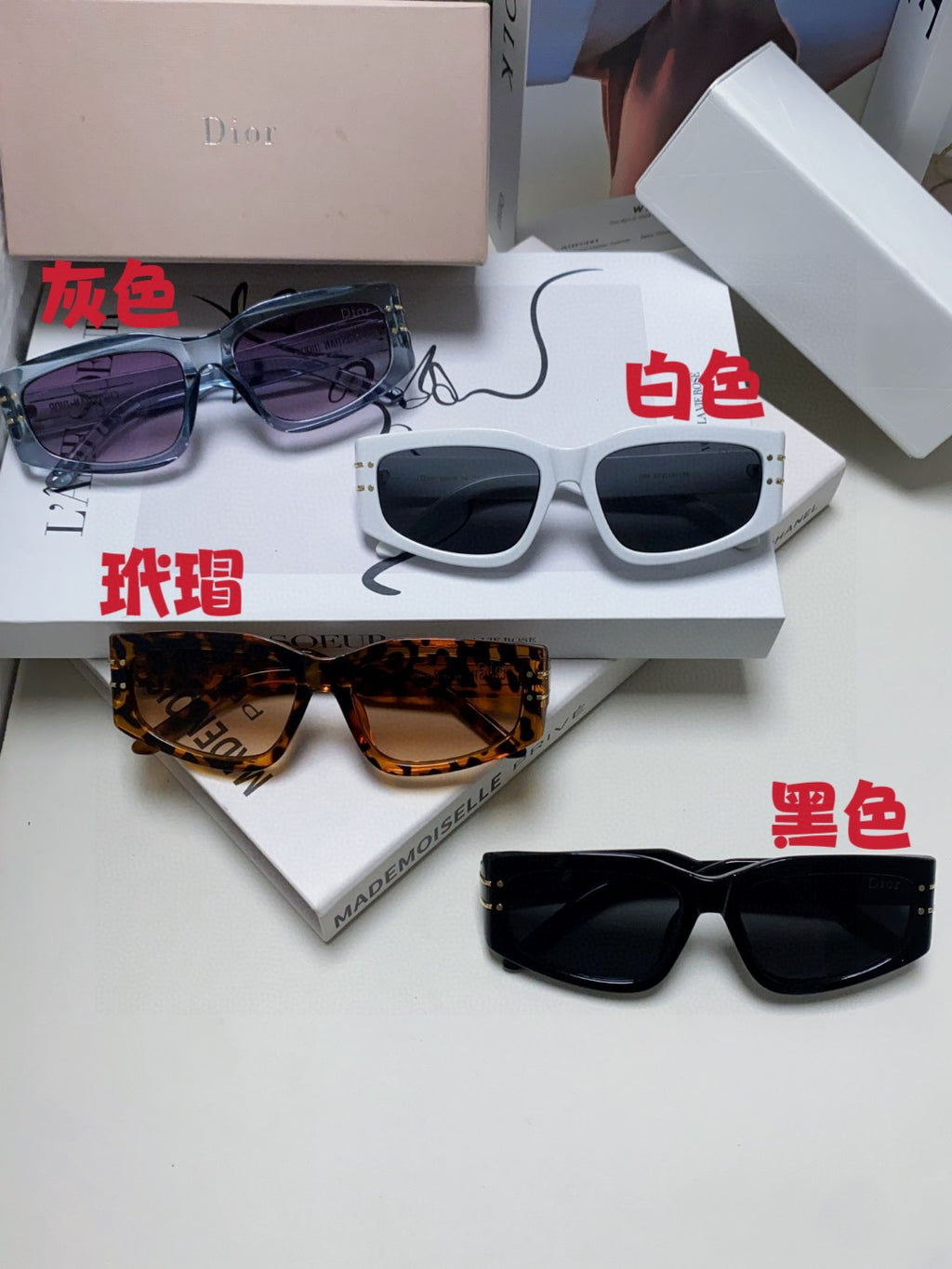 Dior Square Gray Lens Sunglasses for Men & Women - 398715 - detail image 9