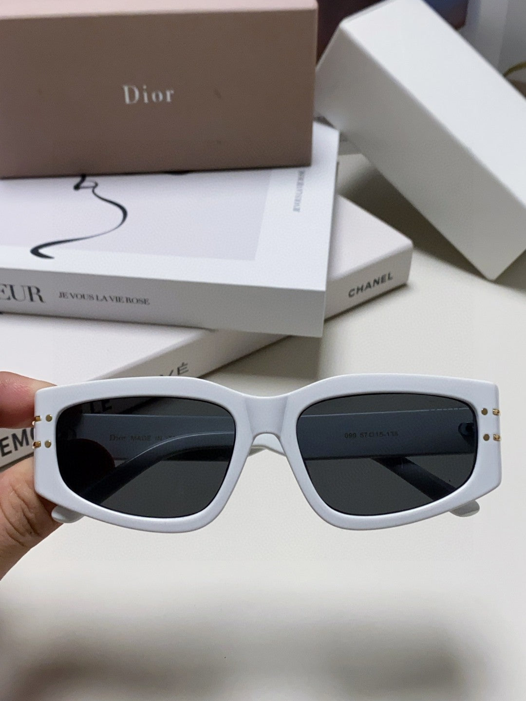 Dior Square Gray Lens Sunglasses for Men & Women - 398716 - detail image 2