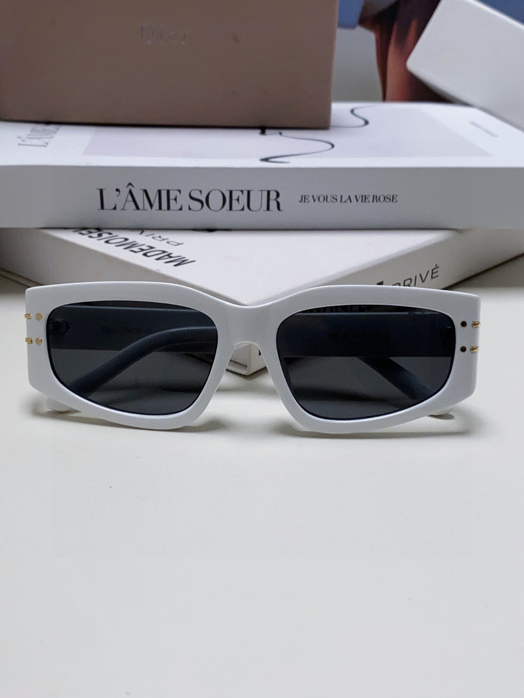 Dior Square Gray Lens Sunglasses for Men & Women - 398716 - detail image 5