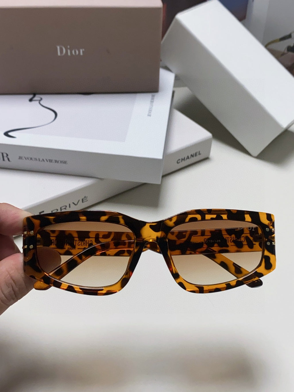 Dior Square Brown Lens Sunglasses for Men & Women - 398717 - detail image 2