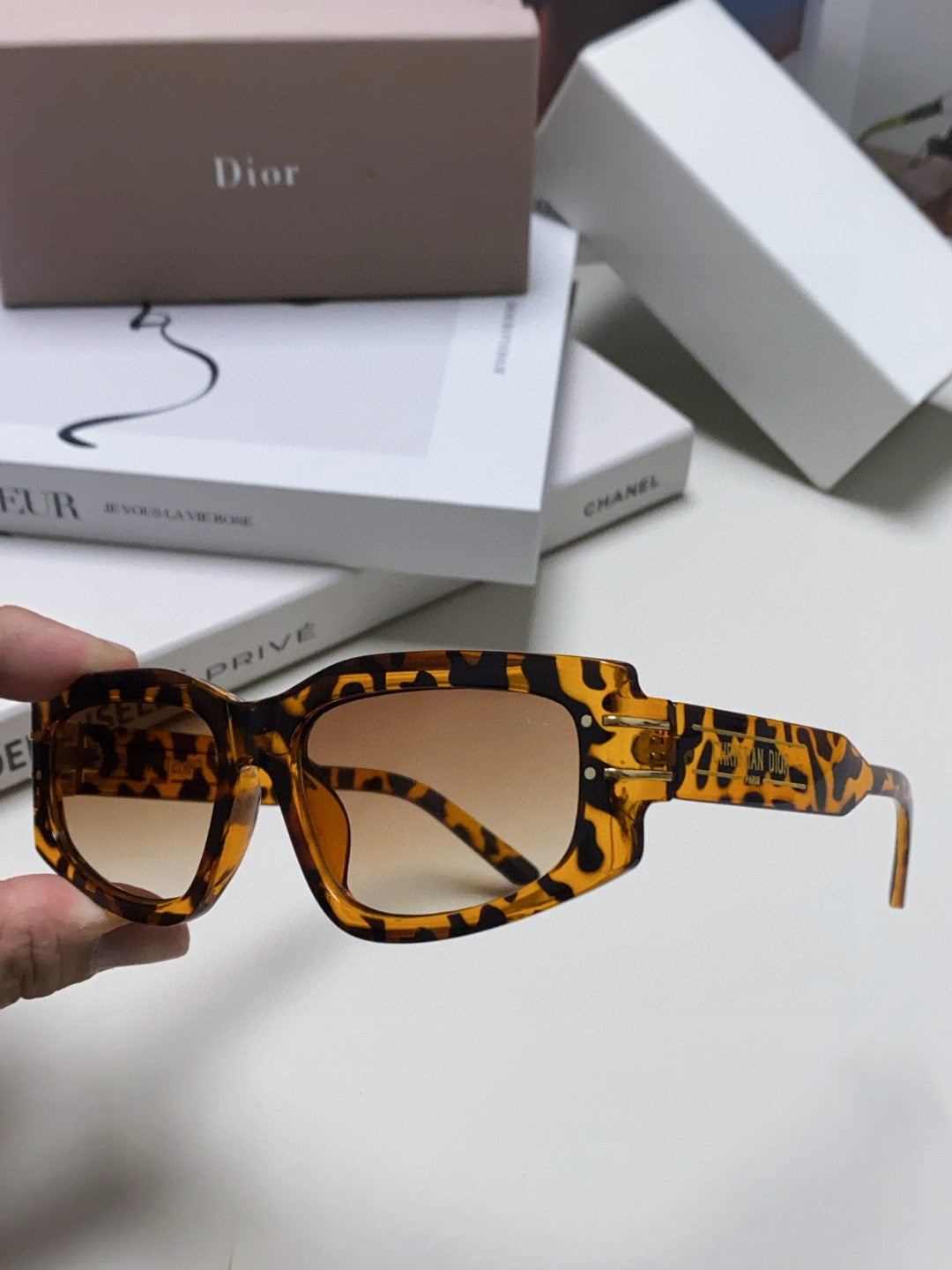 Dior Square Brown Lens Sunglasses for Men & Women - 398717 - detail image 4