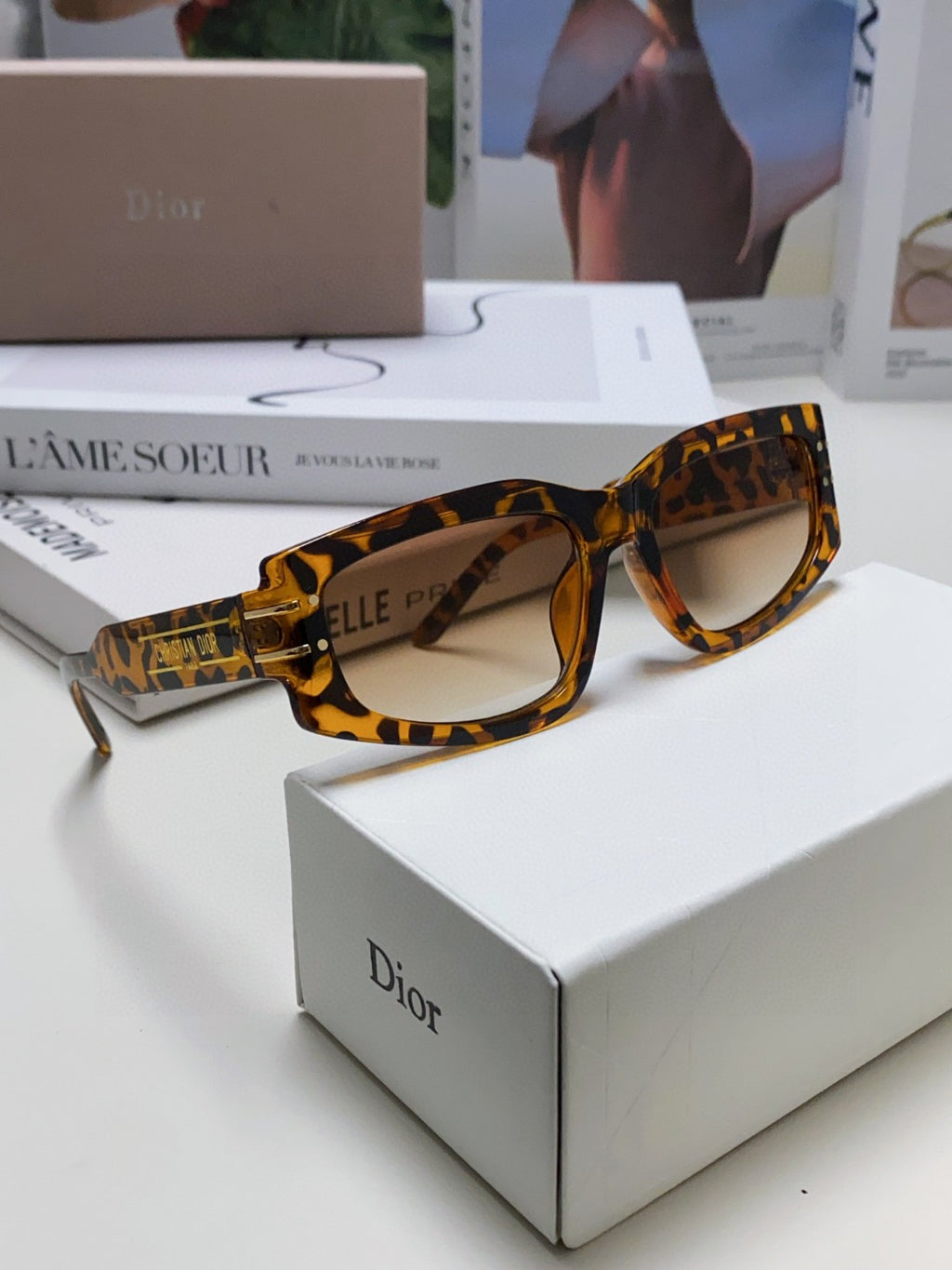 Dior Square Brown Lens Sunglasses for Men & Women - 398717 - detail image 6