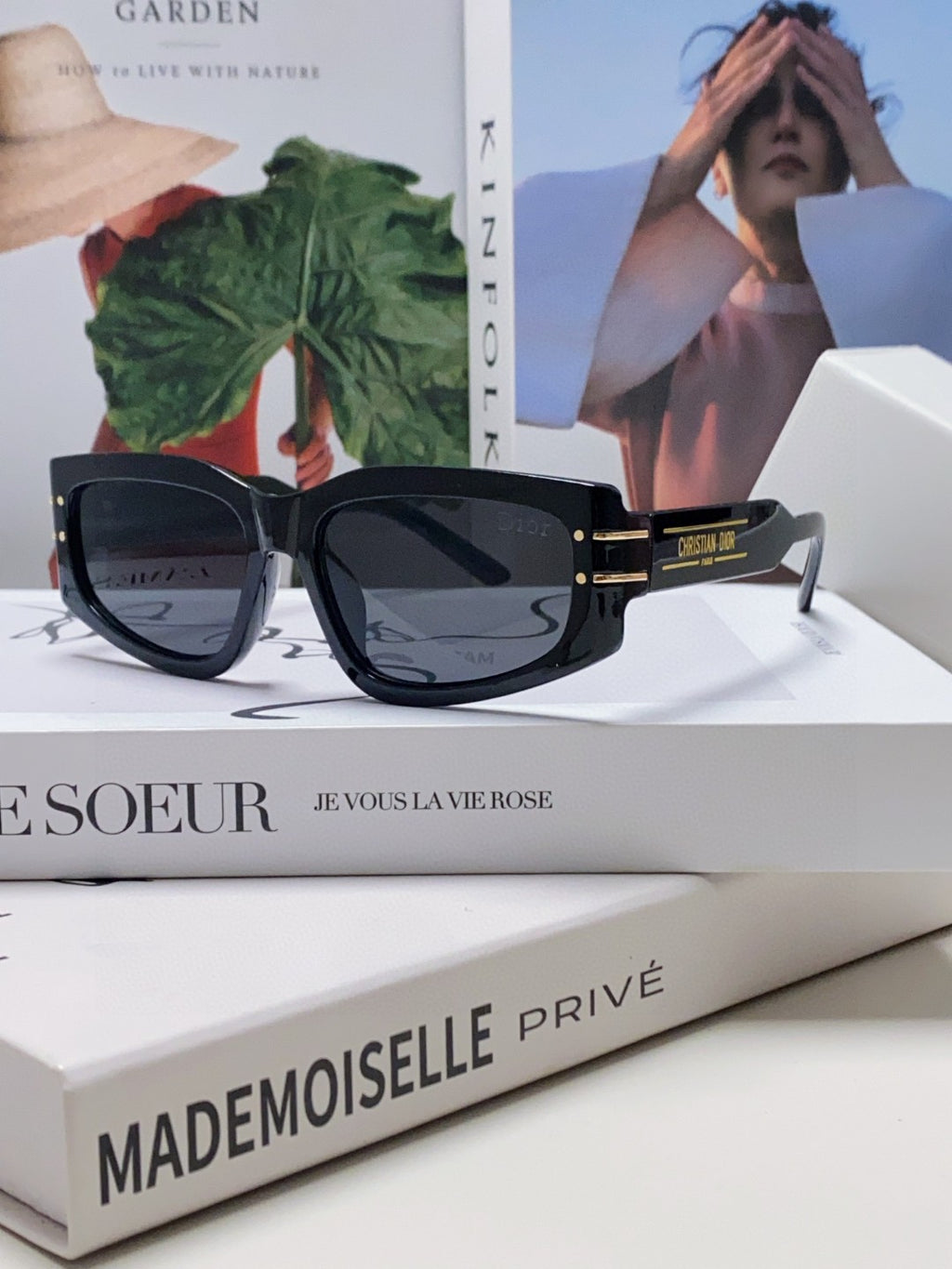 Dior Square Black Lens Sunglasses for Men & Women - 398718 - detail image 2