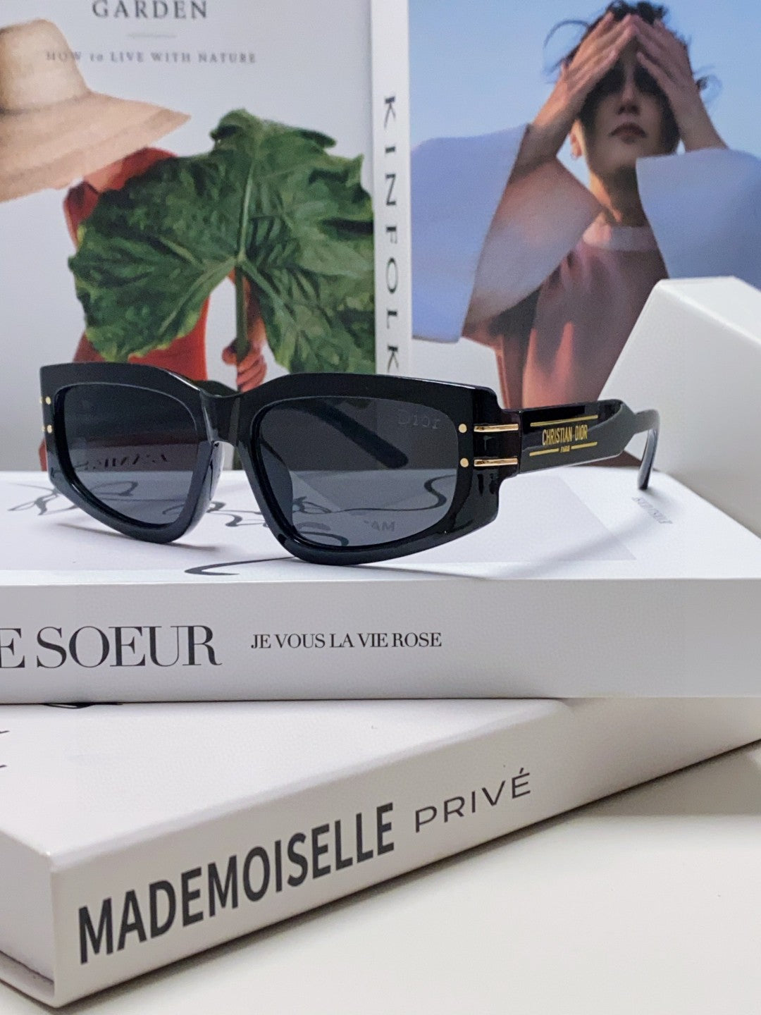 Dior Square Black Lens Sunglasses for Men & Women - 398718 - detail image 2