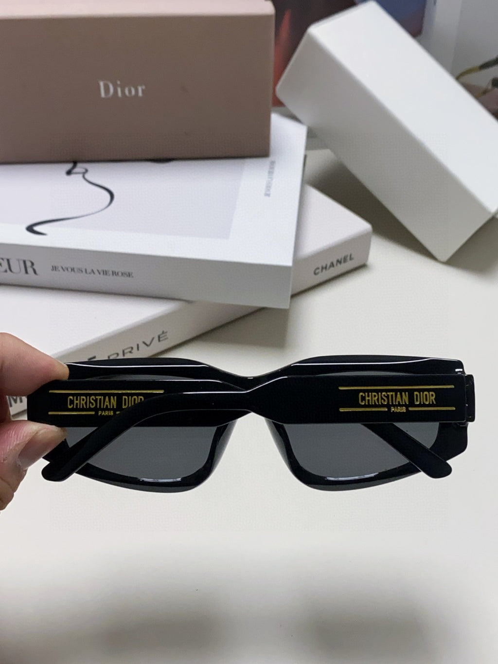 Dior Square Black Lens Sunglasses for Men & Women - 398718 - detail image 6