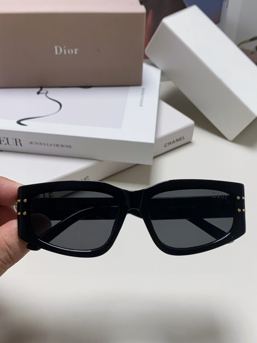 Dior Square Black Lens Sunglasses for Men & Women - 398718 - detail image 5