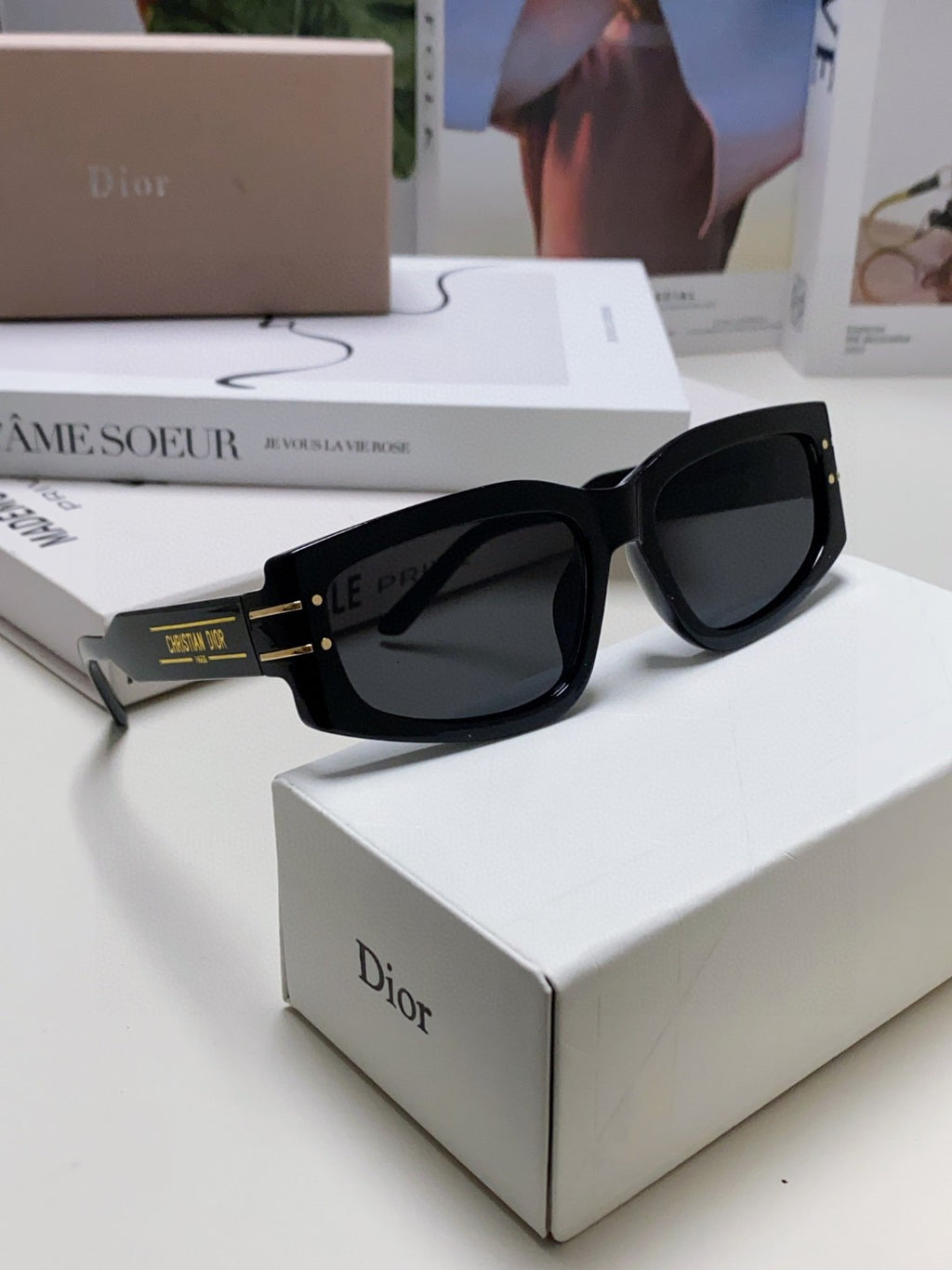 Dior Square Black Lens Sunglasses for Men & Women - 398718 - detail image 9