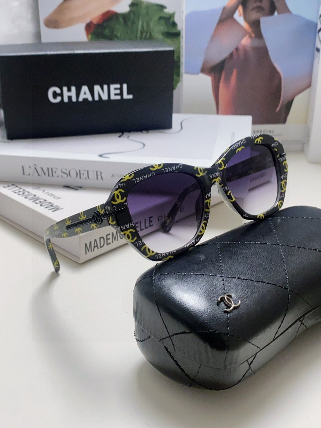 Chanel Fashion Gray Lens Sunglasses for Men & Women - 867094 - detail image 7