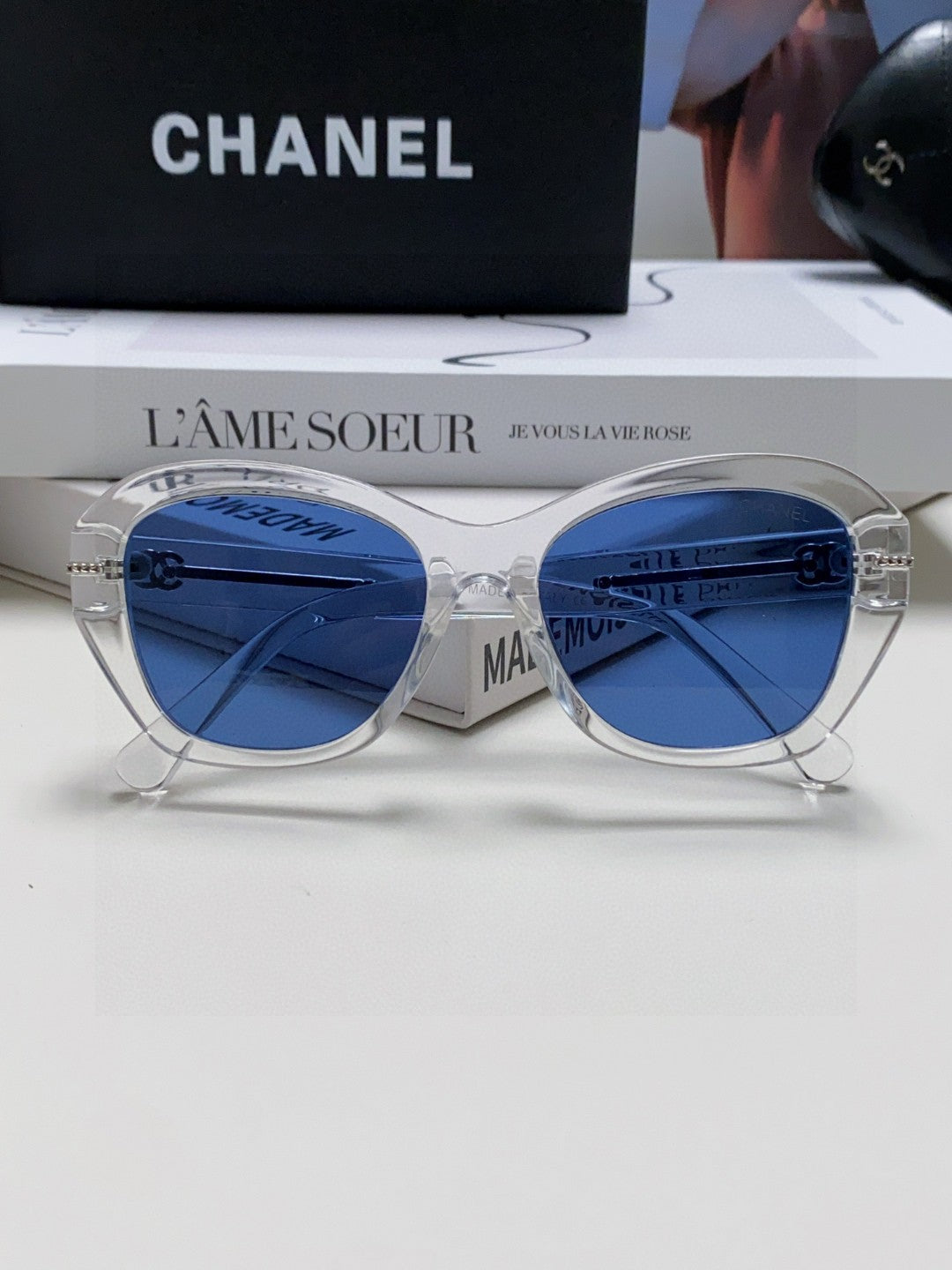 Chanel Fashion Blue Lens Sunglasses for Men & Women - 867095 - detail image 6