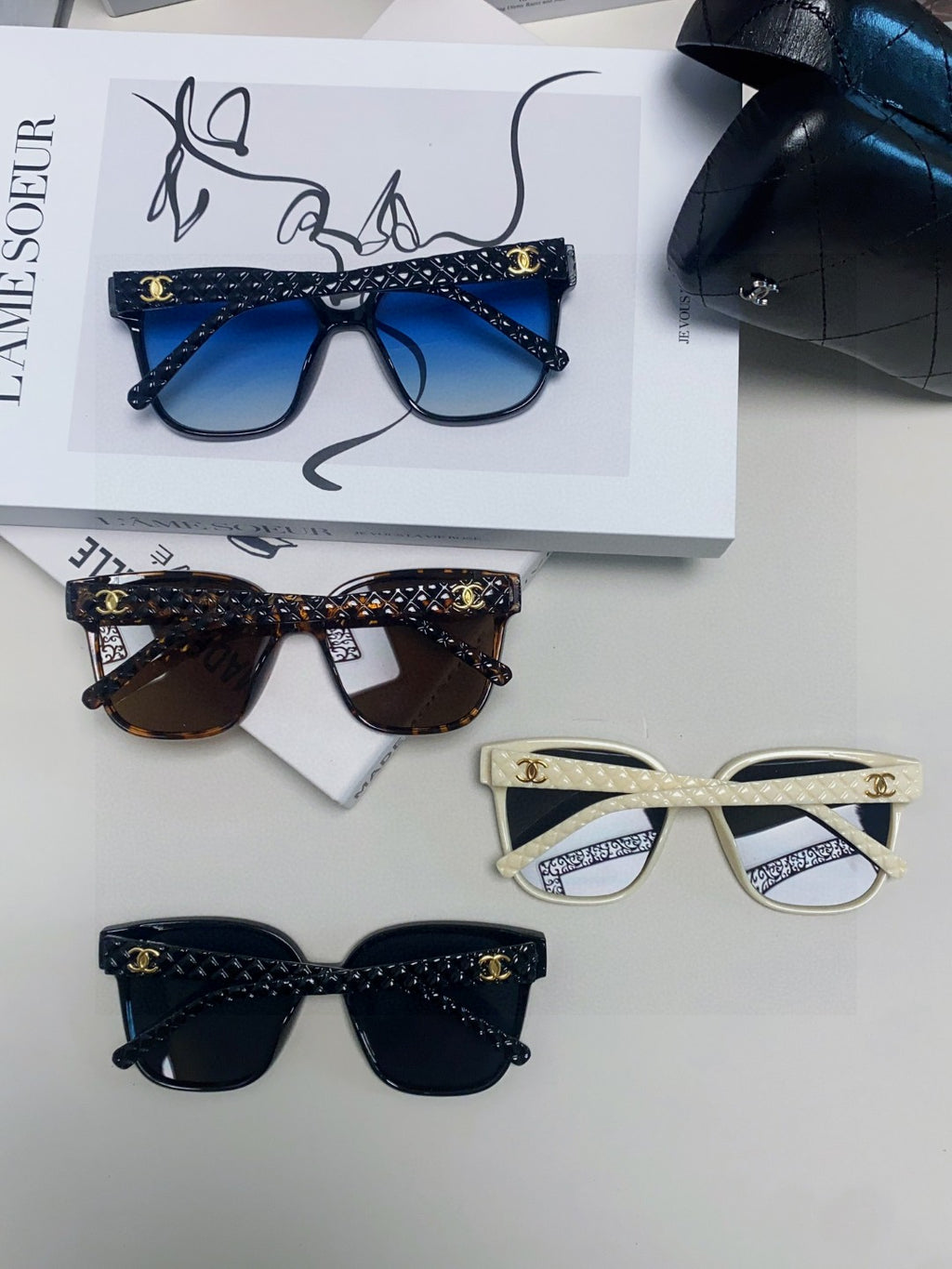 Chanel Square Brown Lens Sunglasses for Men & Women - 867102 - detail image 7