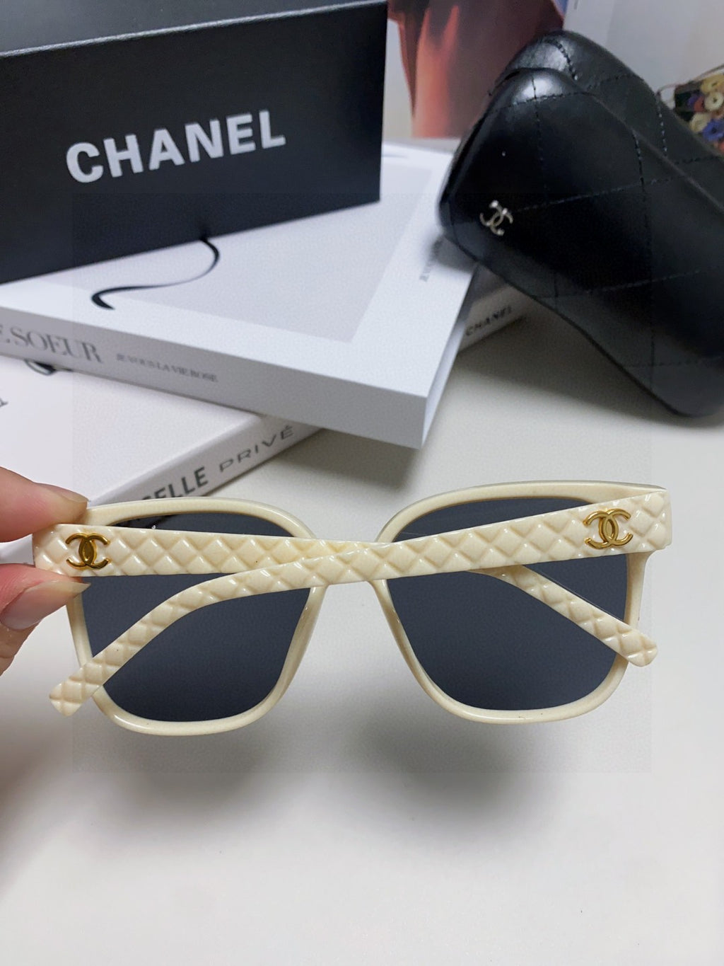 Chanel Square Brown Lens Sunglasses for Men & Women - 867103 - detail image 3