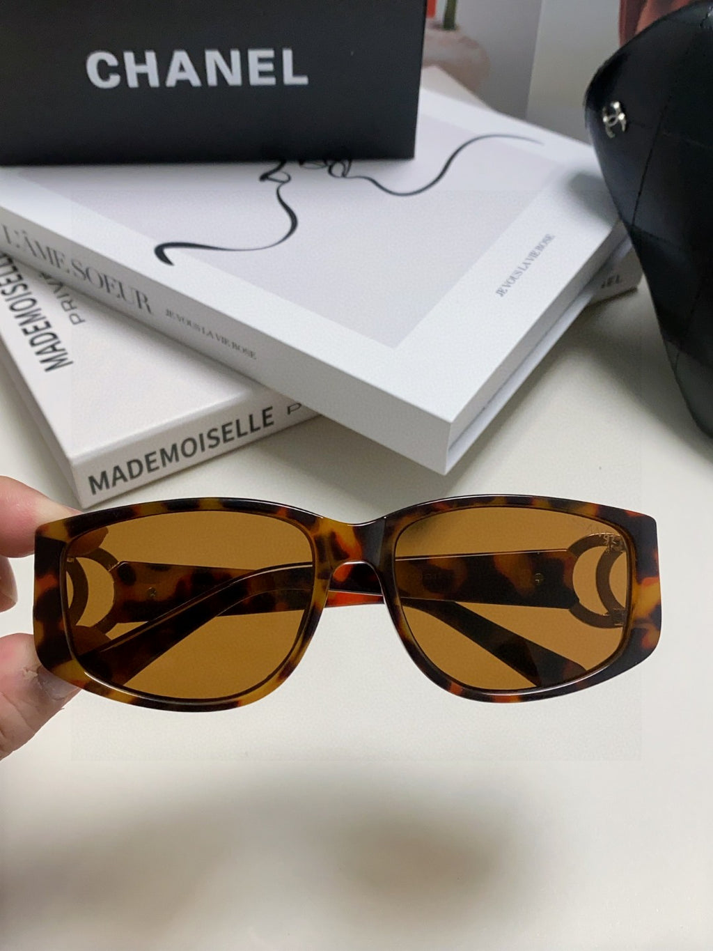 Chanel Metal Fashion Brown Lens Sunglasses for Men & Women - 867108 - detail image 3