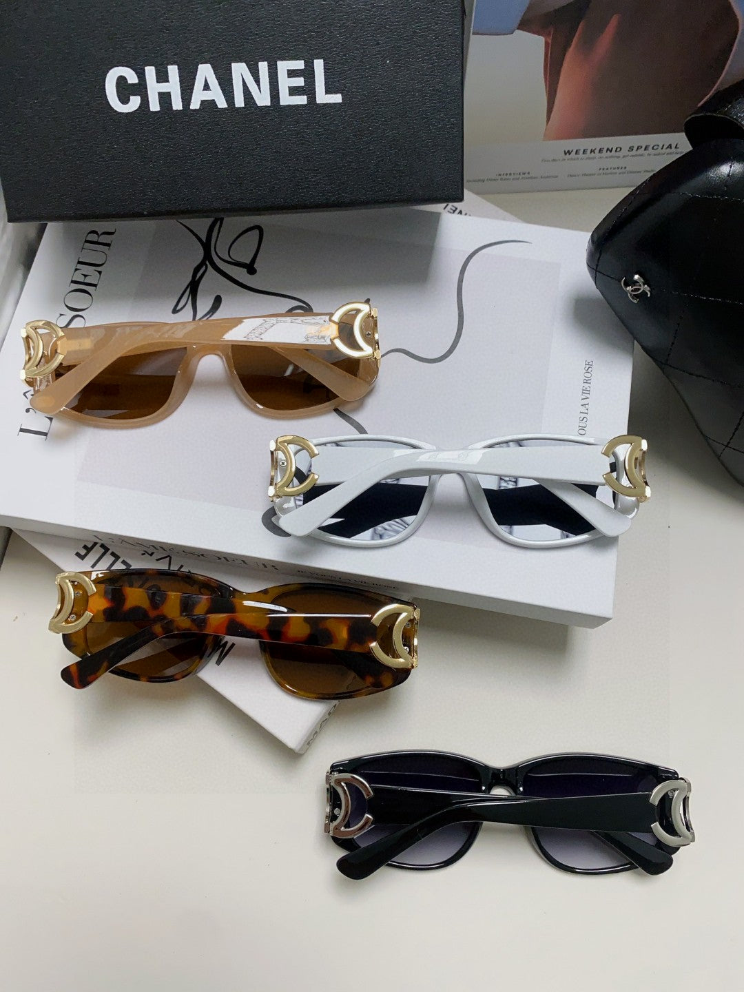 Chanel Metal Fashion Brown Lens Sunglasses for Men & Women - 867108 - detail image 8