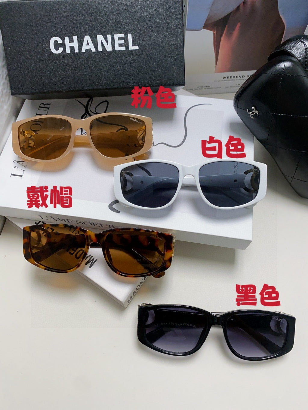 Chanel Metal Fashion Blue Lens Sunglasses for Men & Women - 867109 - detail image 9