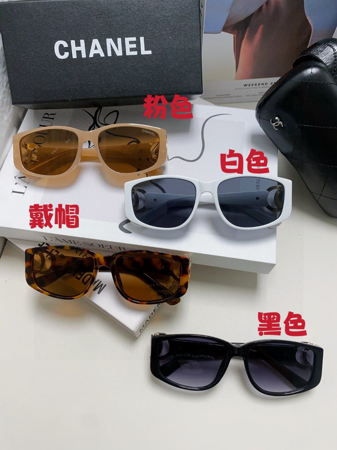 Chanel Metal Fashion Blue Lens Sunglasses for Men & Women - 867109 - detail image 9