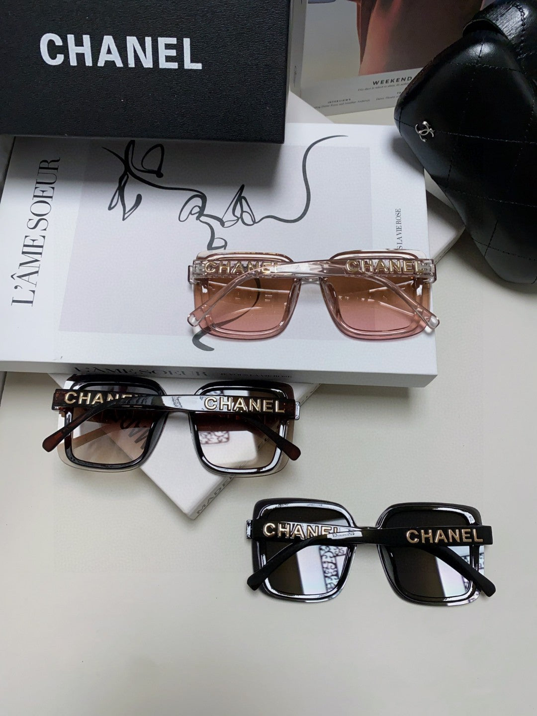 Chanel Fashion Red Lens Sunglasses for Men & Women - 866960 - detail image 8