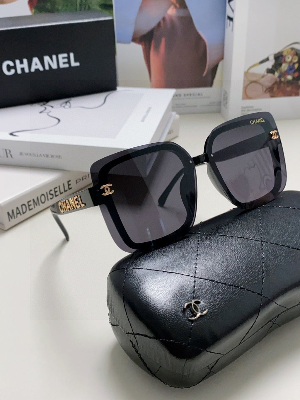 Chanel Fashion Gray Lens Sunglasses for Men & Women - 866961 - detail image 7
