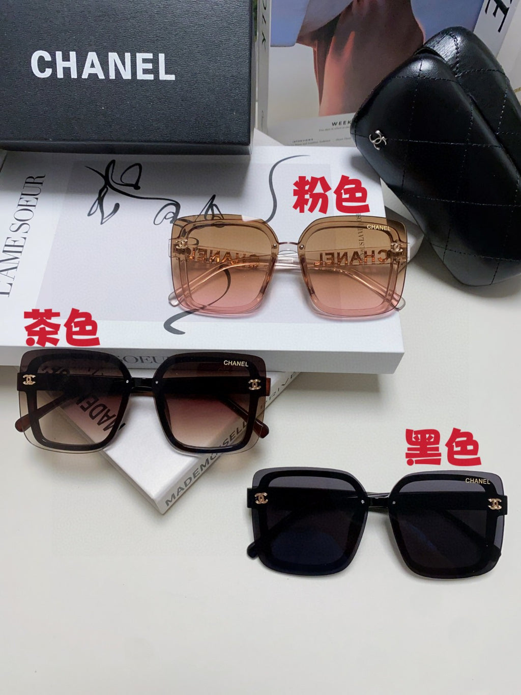 Chanel Fashion Gray Lens Sunglasses for Men & Women - 866961 - detail image 9