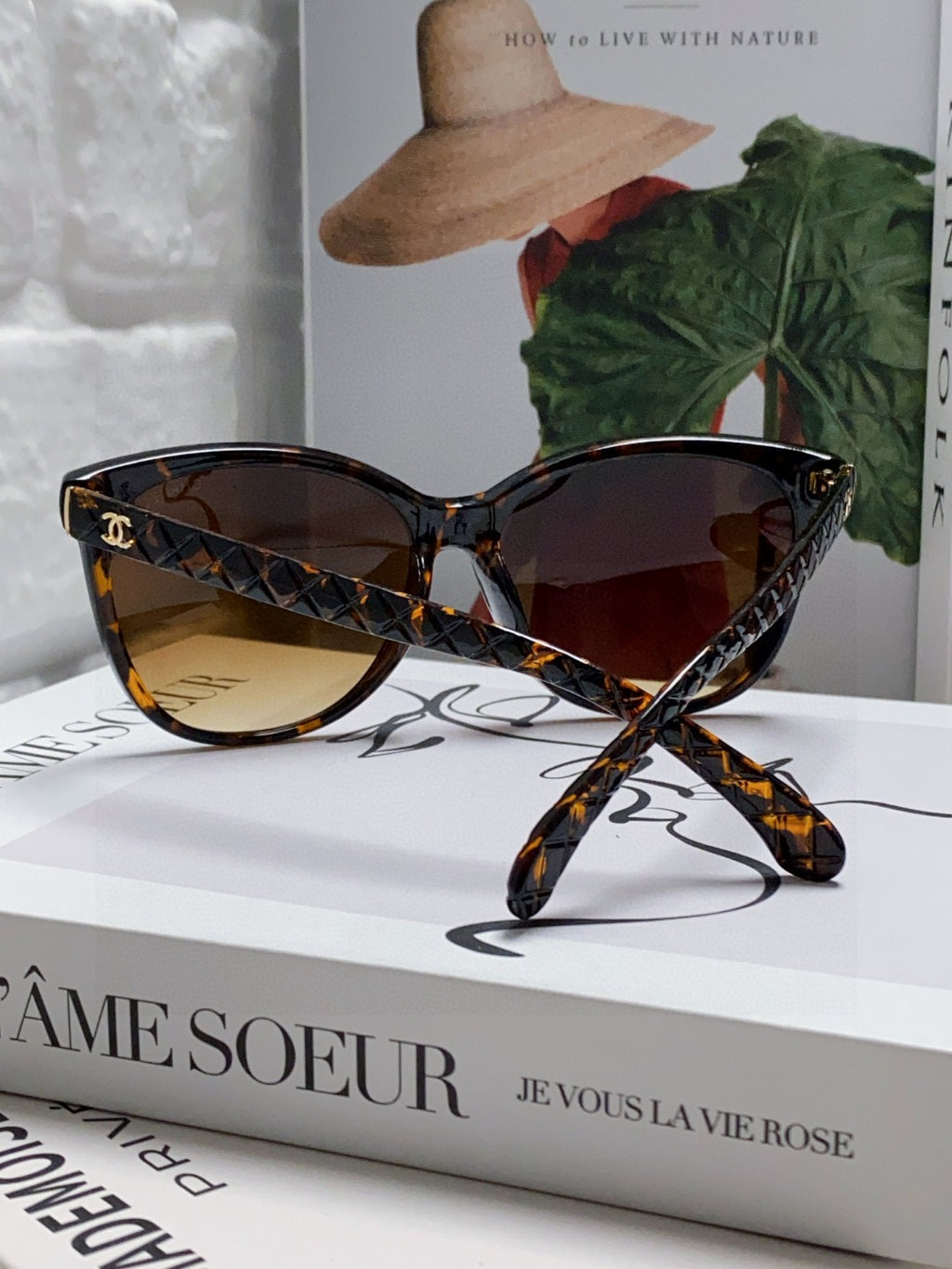 Chanel Cat-Eye Brown Lens Sunglasses for Men & Women - 866962 - detail image 2