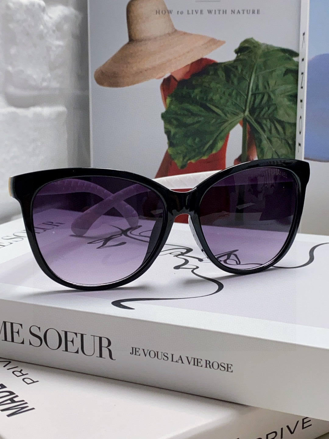 Chanel Cat-Eye Purple Lens Sunglasses for Men & Women - 866964