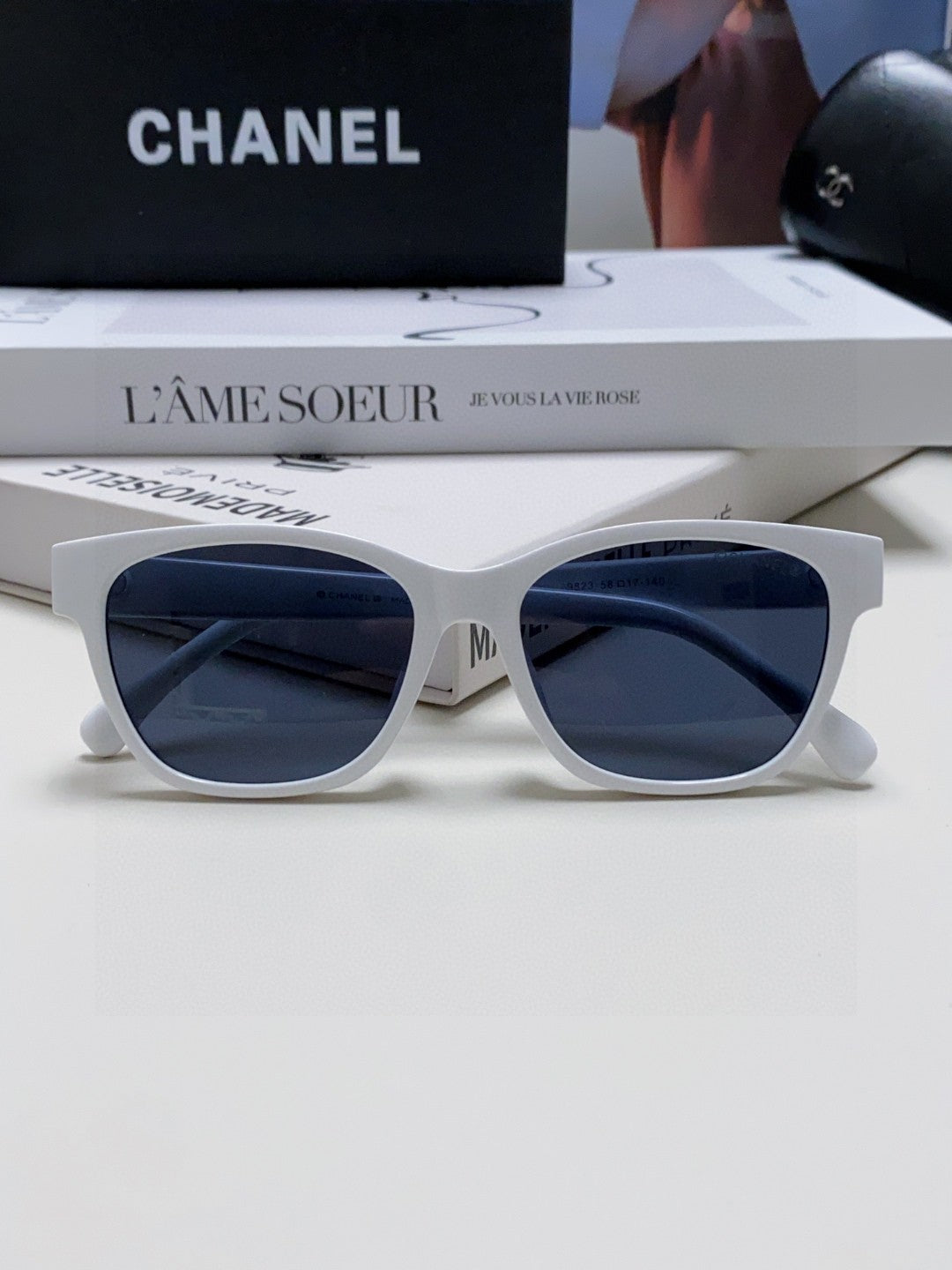 Chanel CH5484 Fashion Blue Lens Sunglasses for Men & Women - 866965 - detail image 6