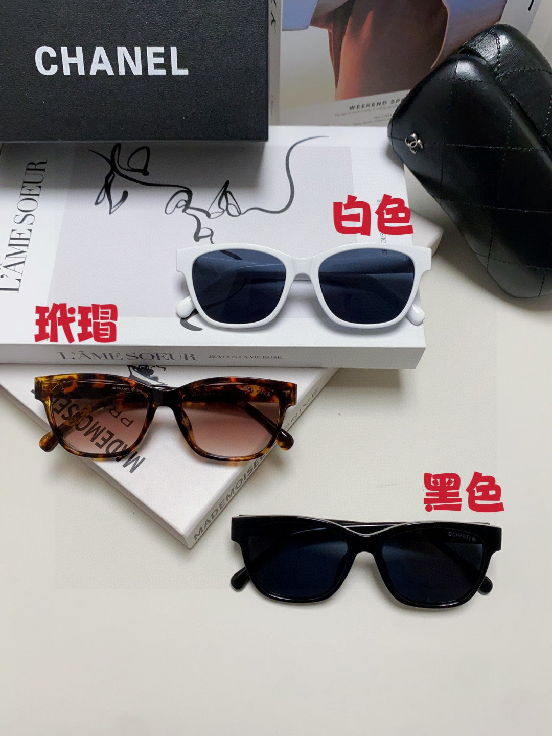 Chanel CH5484 Fashion Red Lens Sunglasses for Men & Women - 866966 - detail image 11