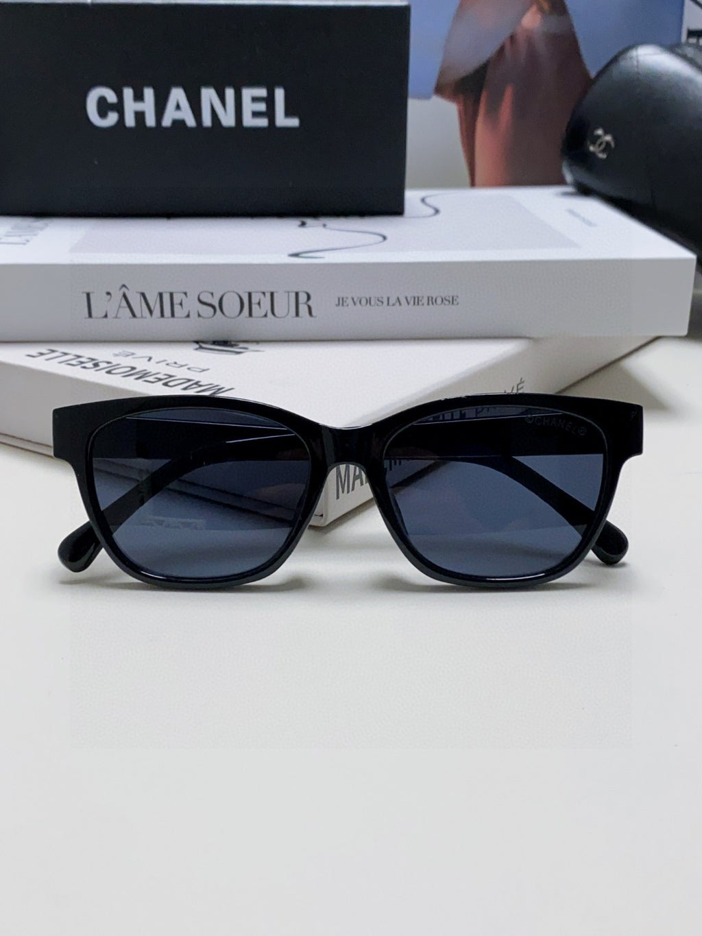 Chanel CH5484 Fashion Black Lens Sunglasses for Men & Women - 866967 - detail image 8