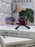 Chanel Metal Oversized Purple Lens Sunglasses for Men & Women - 866968