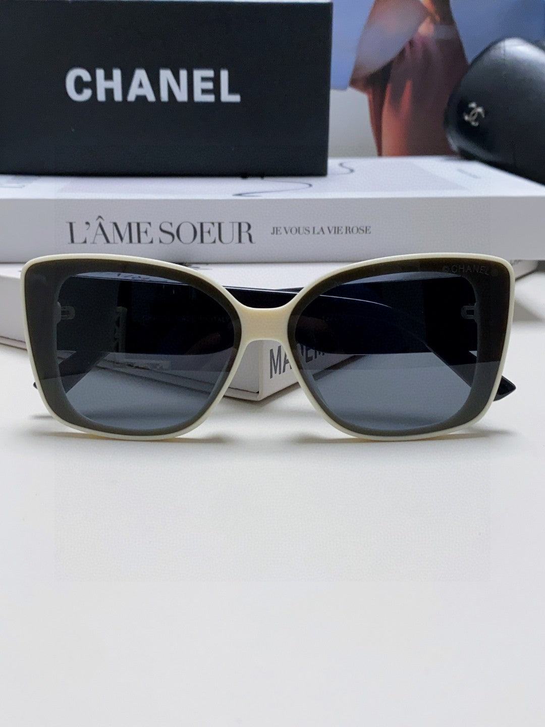 Chanel Fashion Blue Lens Sunglasses for Women - 866973 - detail image 6