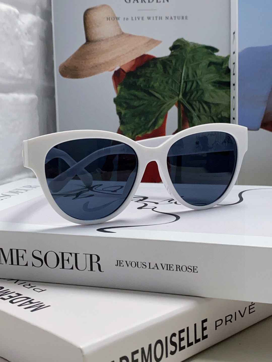 Chanel Cat-Eye Blue Lens Sunglasses for Women - 866979