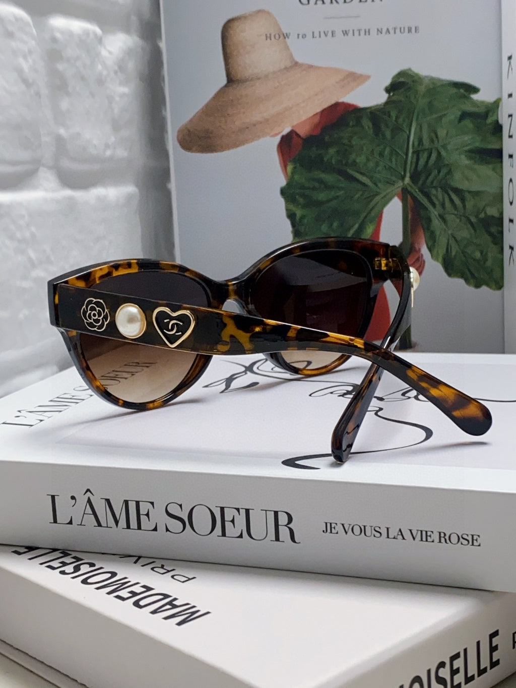 Chanel Cat-Eye Red Lens Sunglasses for Women - 866980 - detail image 2
