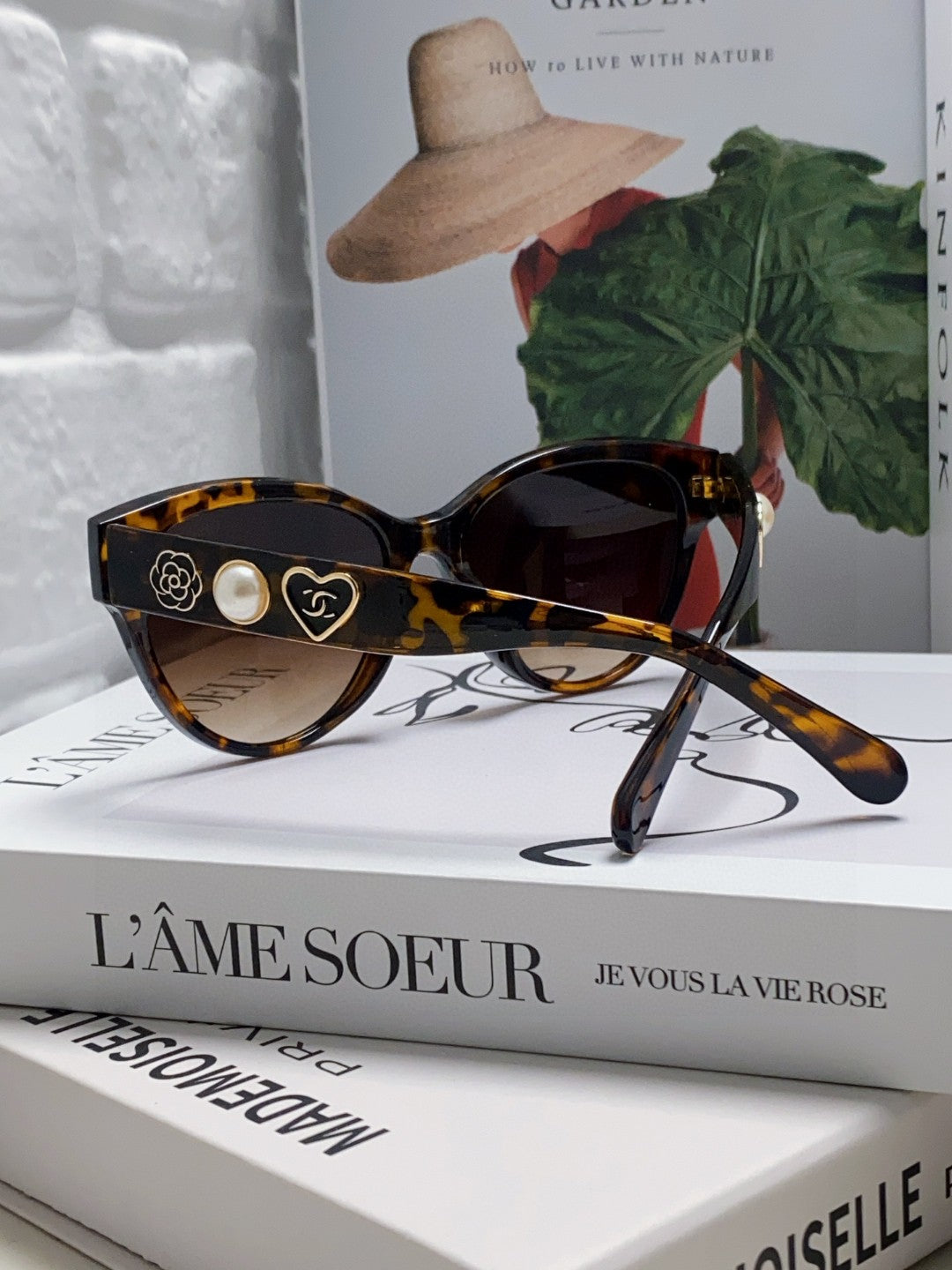 Chanel Cat-Eye Red Lens Sunglasses for Women - 866980 - detail image 2