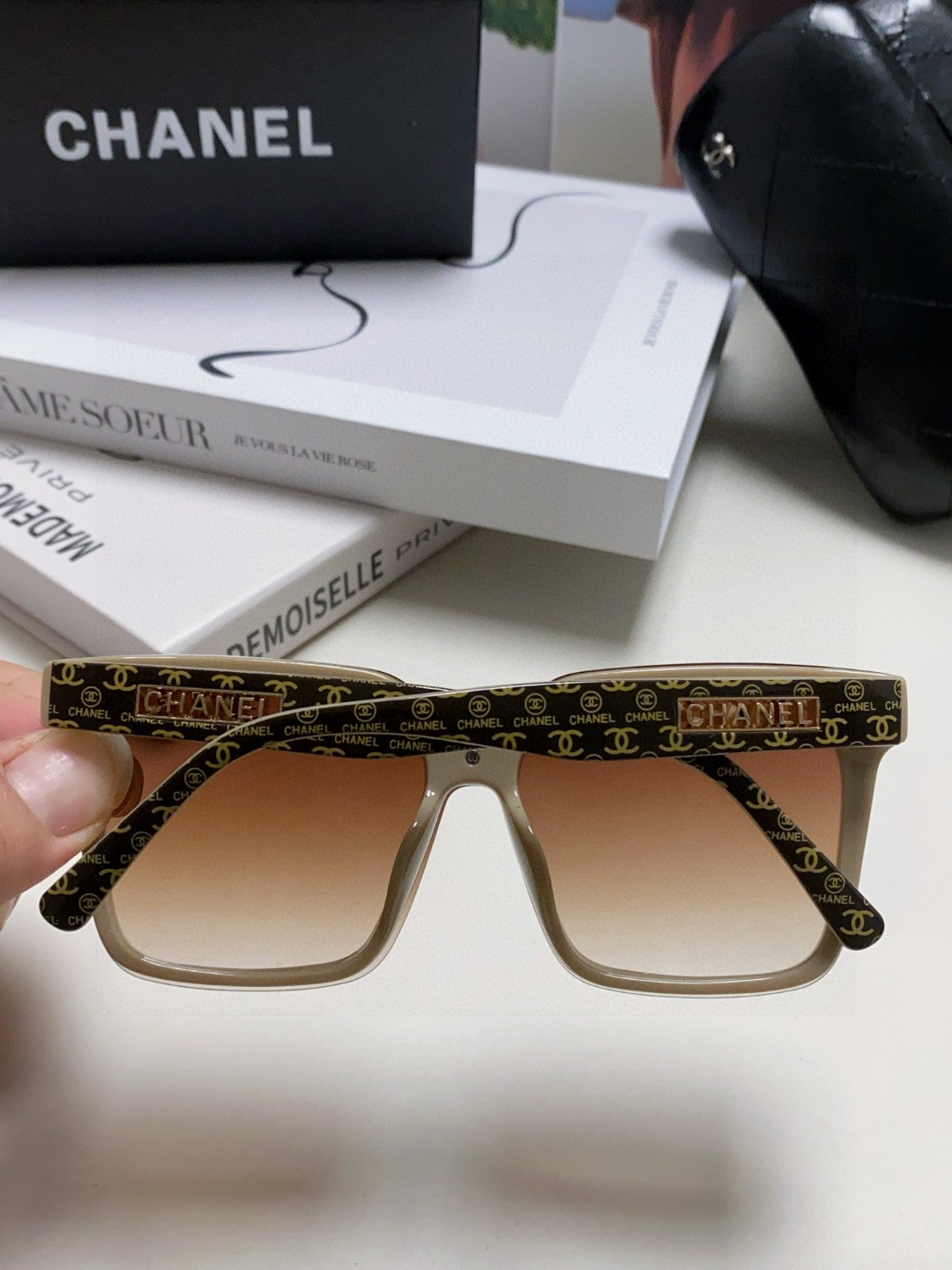 Chanel Square Brown Lens Sunglasses for Men & Women - 867072 - detail image 4