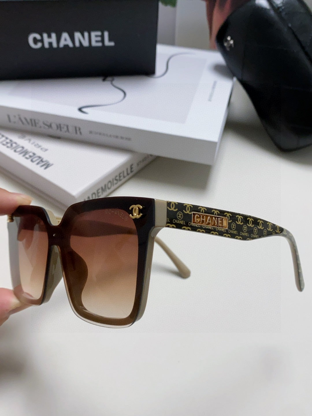 Chanel Square Brown Lens Sunglasses for Men & Women - 431509 - detail image 5