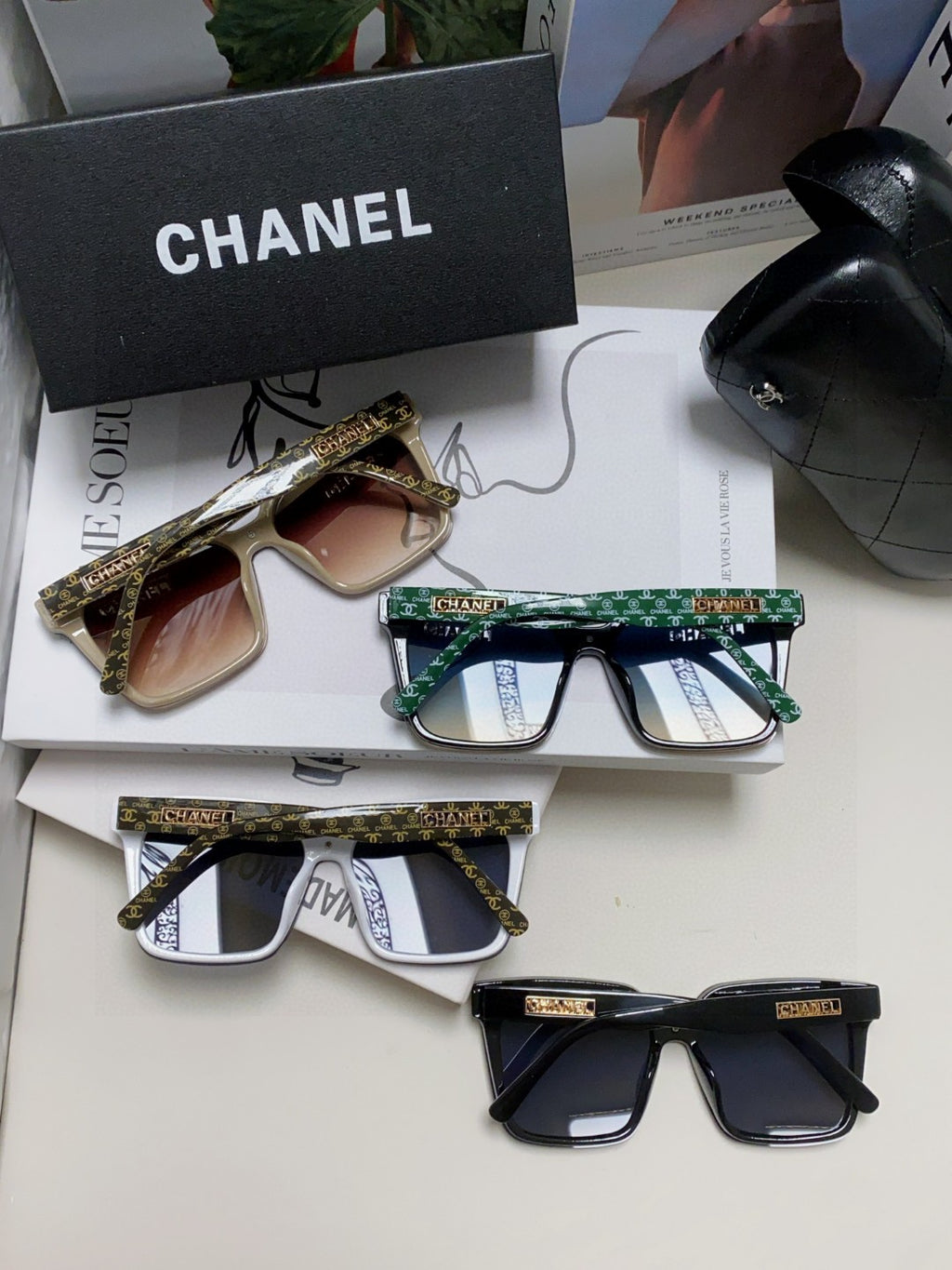 Chanel Square Brown Lens Sunglasses for Men & Women - 431509 - detail image 8