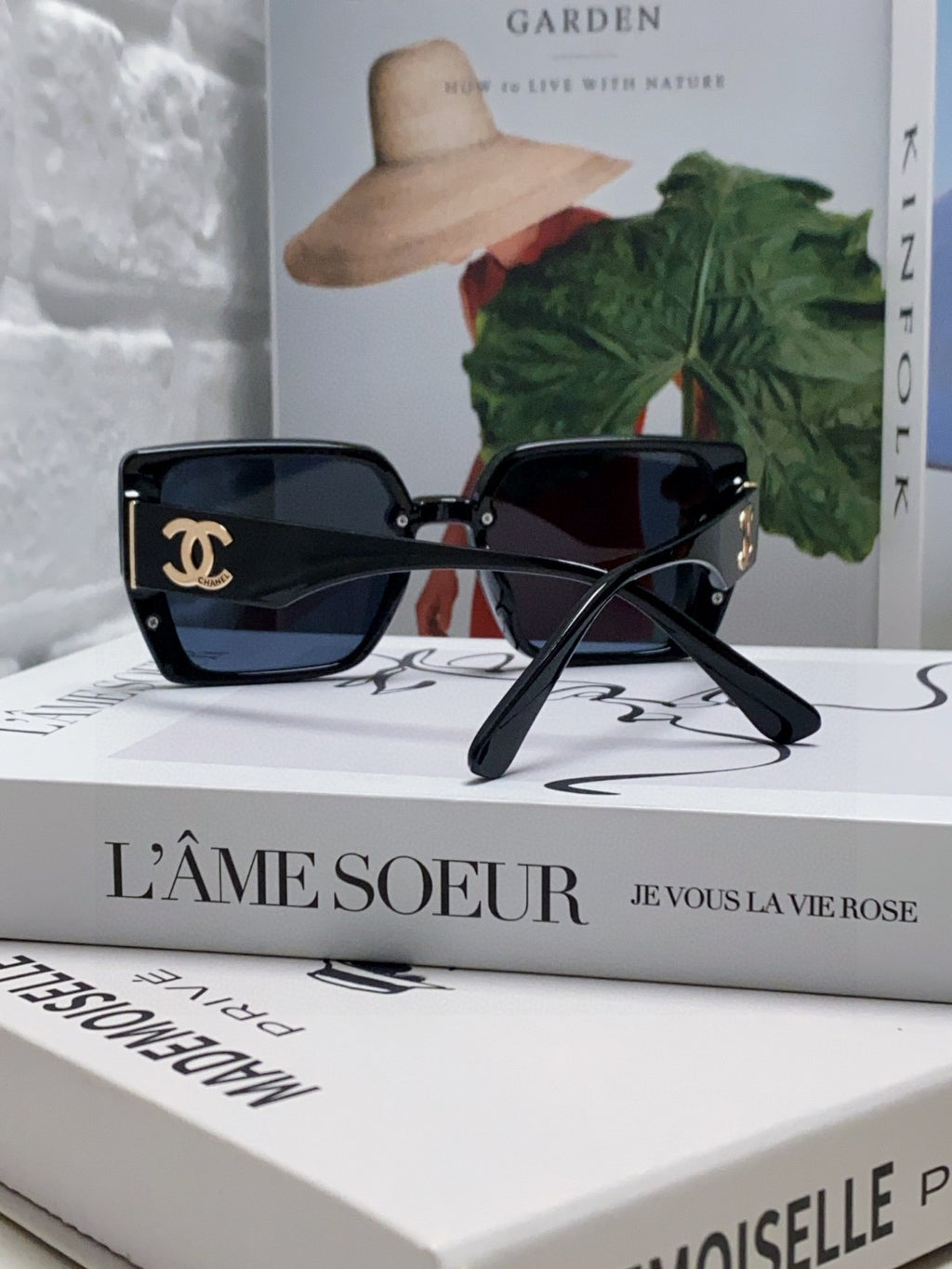 Chanel Polarized Square Blue Lens Sunglasses for Men & Women - detail image 2