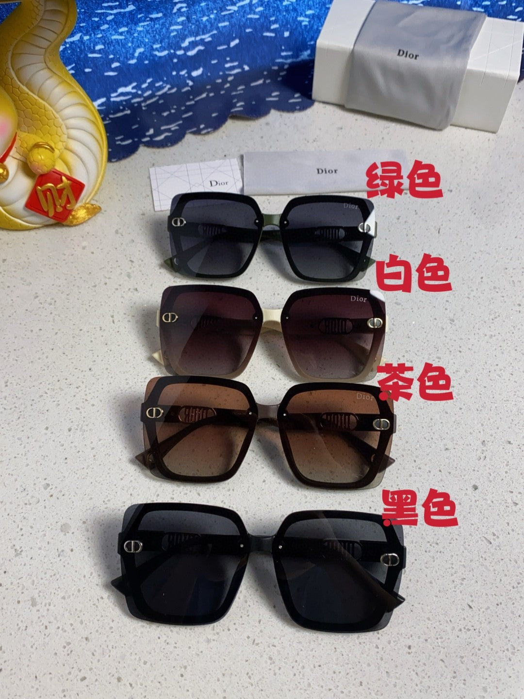 Dior Polarized Fashion Silver Lens Sunglasses for Women - 465355 - detail image 12